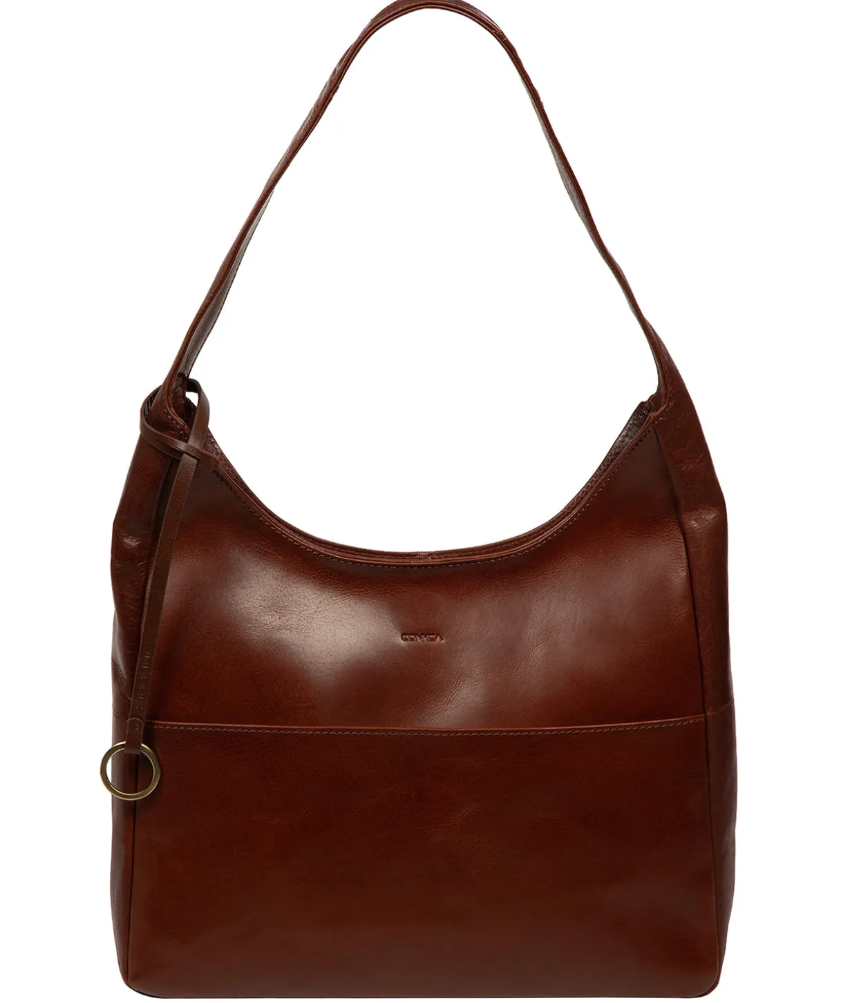 Kyra' Conker Brown Leather Tote Bag