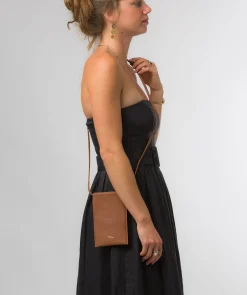 Lana' Oak Nappa Leather Cross Body Phone Bag