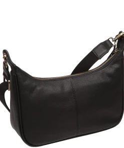Lancaster' Black Leather Cross Body Bag