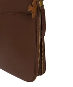 Lautner' Ombré Chestnut Vegetable-Tanned Leather Cross Body Bag
