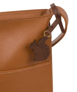Lautner' Saddle Tan Vegetable-Tanned Leather Cross Body Bag