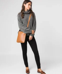 Lautner' Saddle Tan Vegetable-Tanned Leather Cross Body Bag