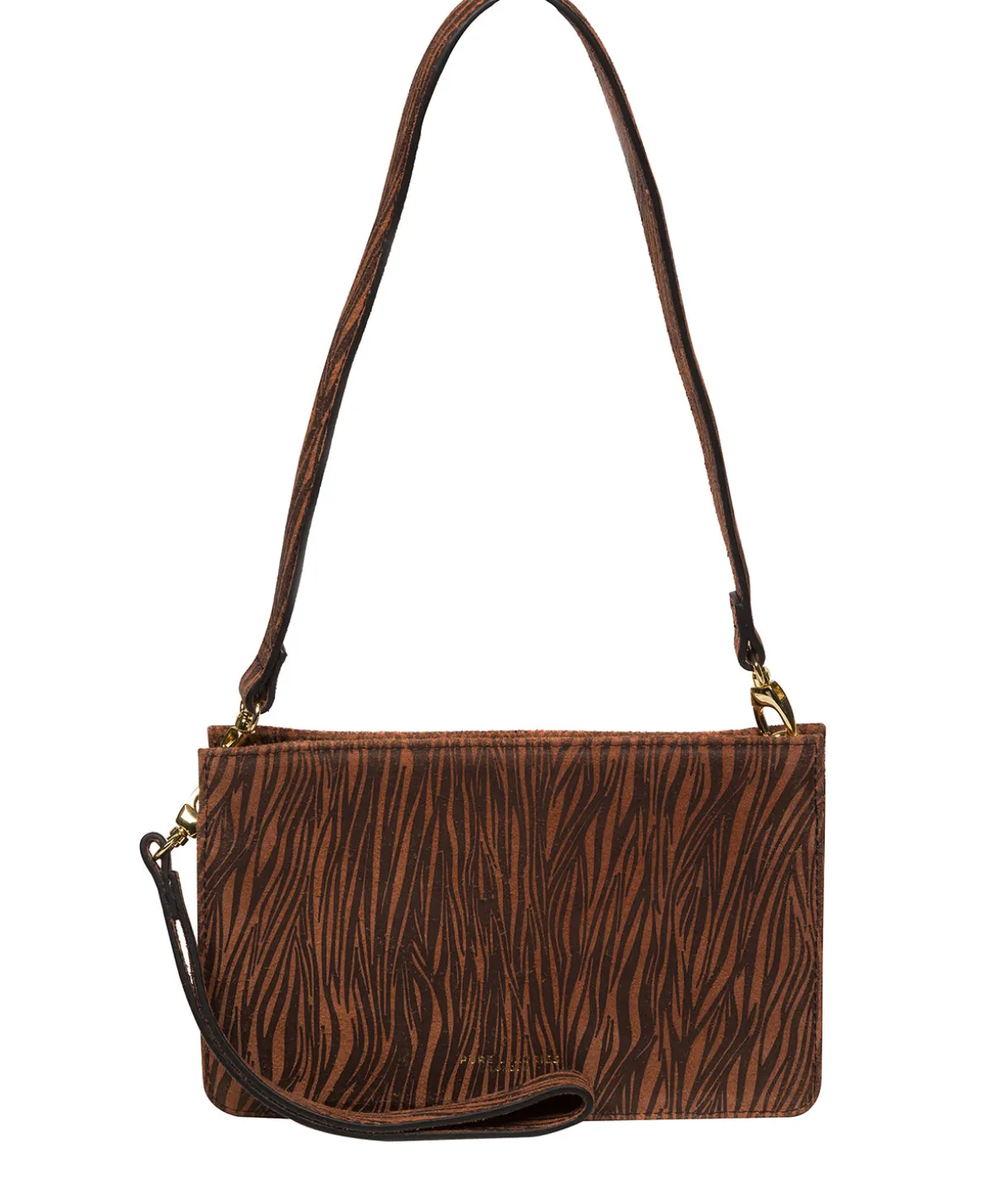 Layla' Animal Print Nappa Leather Clutch Phone Bag