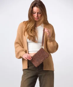 Layla' Animal Print Nappa Leather Clutch Phone Bag