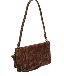 Layla' Animal Print Nappa Leather Clutch Phone Bag