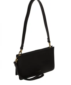 Layla' Black Nappa Leather Clutch Phone Bag
