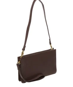 Layla' Hot Fudge Nappa Leather Grab Clutch Phone Bag