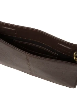Layla' Hot Fudge Nappa Leather Grab Clutch Phone Bag