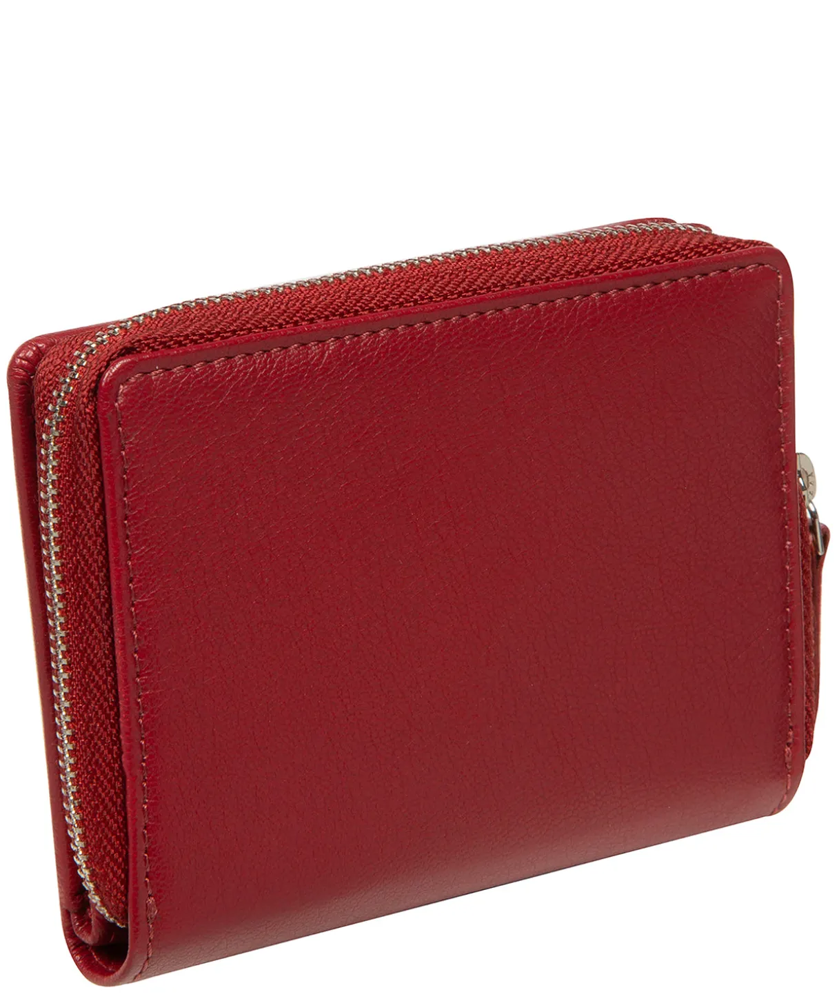 Leah' Red Leather Purse