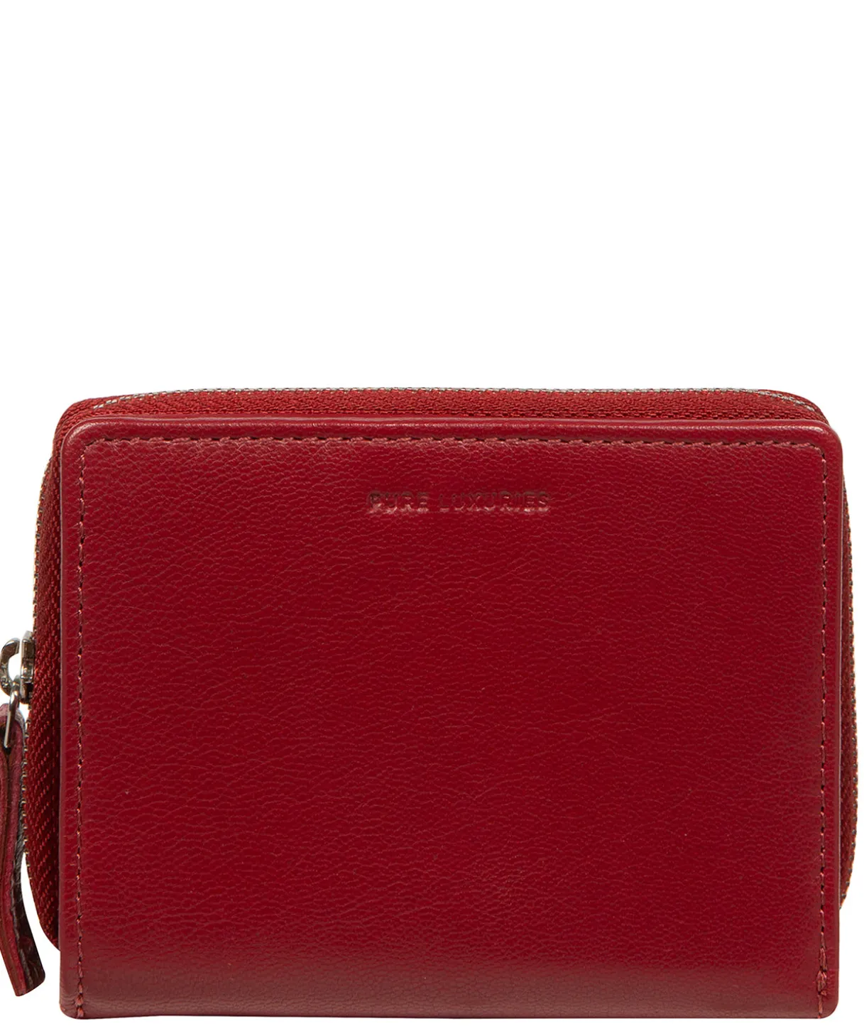 Leah' Red Leather Purse