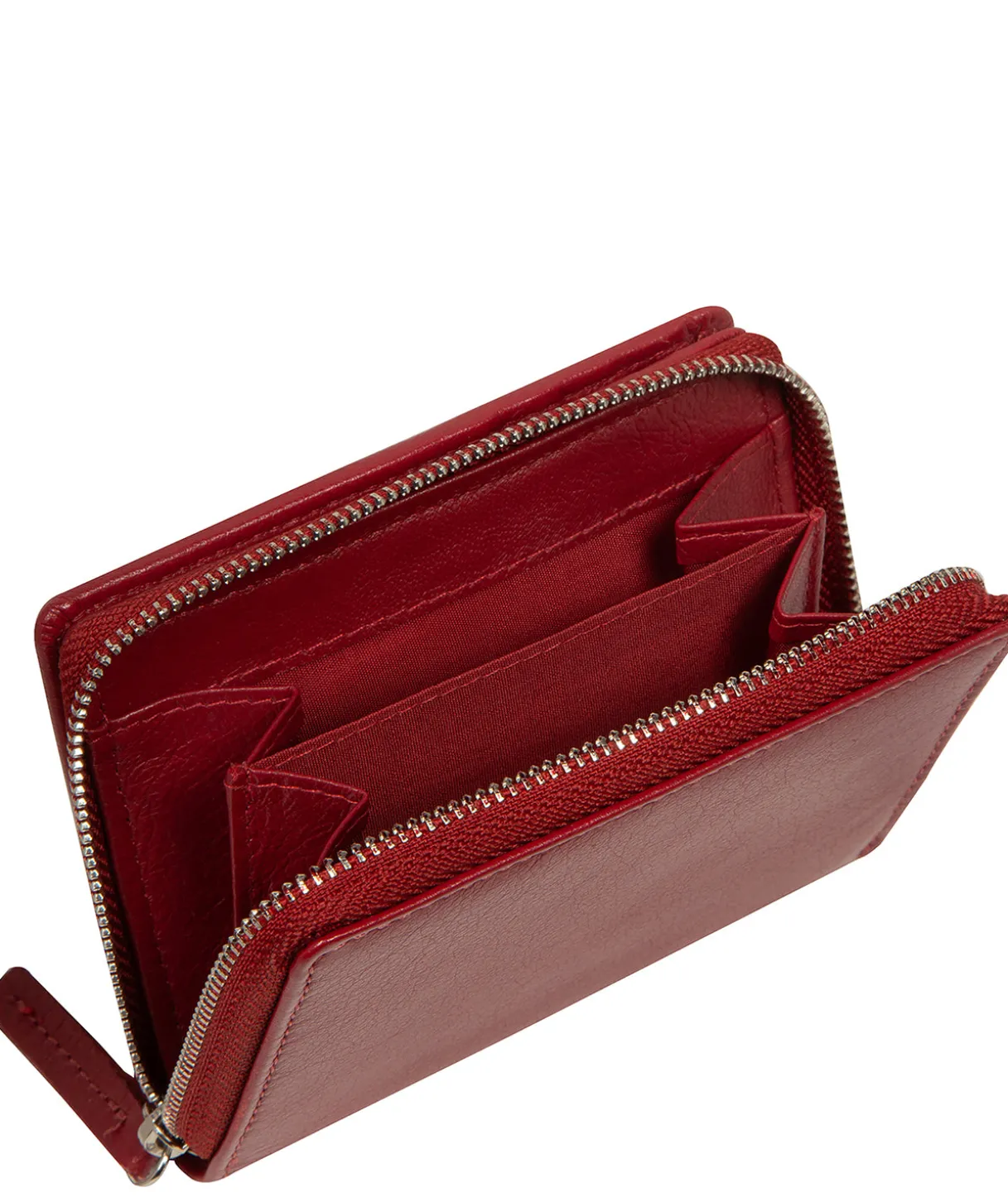 Leah' Red Leather Purse