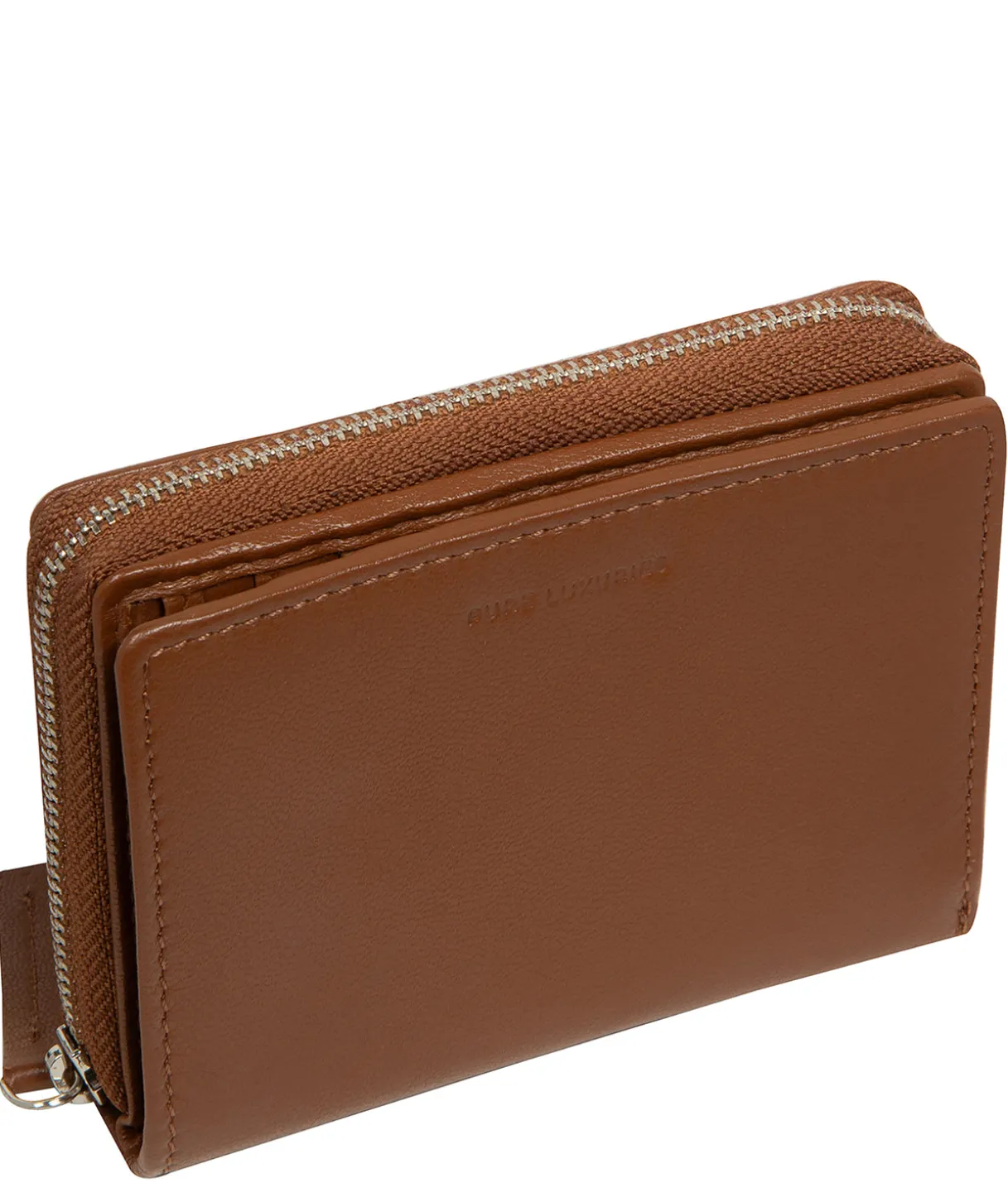Leah' Tan Leather Purse
