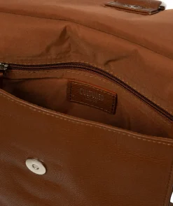 Leigh' Rich Tan Leather Cross Body Bag