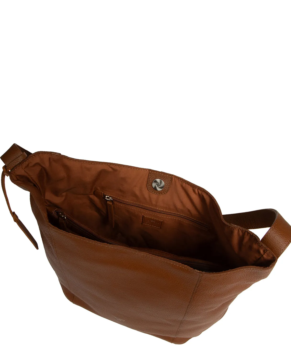 Leilani' Tan Leather Shoulder Bag