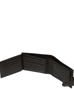 Leo' Black Leather Wallet