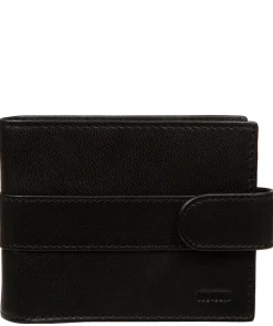 Leo' Black Leather Wallet