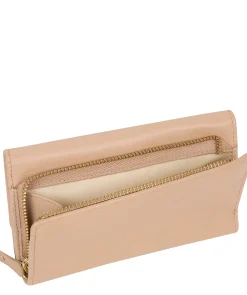 Letitia' Latte Leather Purse