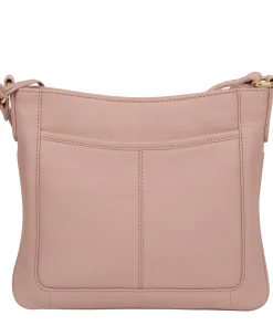Lewes' Blush Pink Leather Cross Body Bag