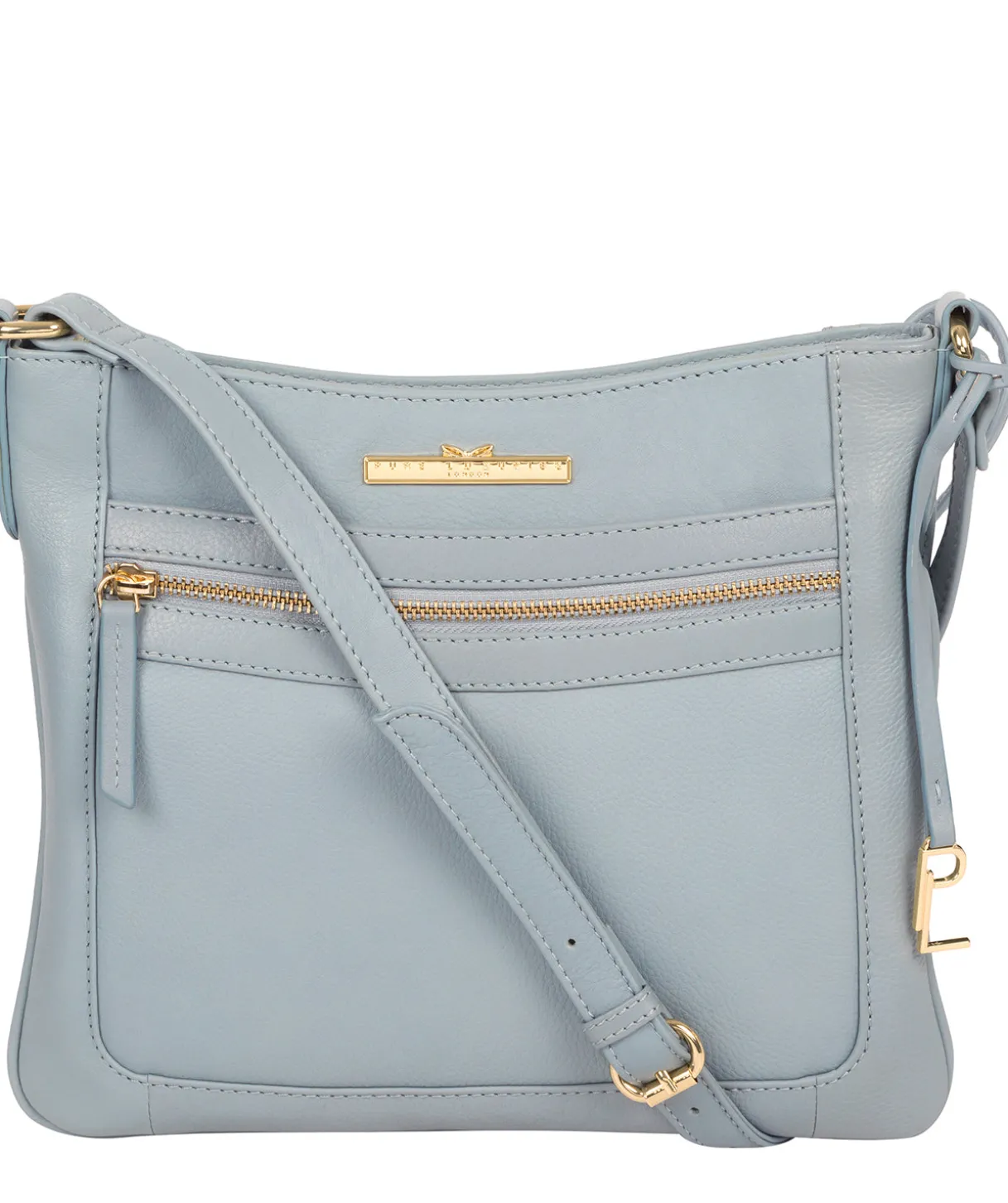 Lewes' Cashmere Blue Leather Cross Body Bag
