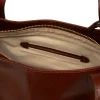 Lilou' Conker Brown Leather Handbag