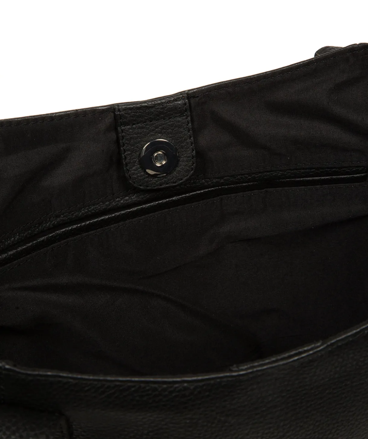 Lisette' Black Leather Tote Bag