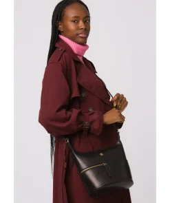 Little Kristin' Black Leather Shoulder Bag