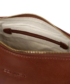 Little Kristin' Conker Brown Leather Shoulder Bag