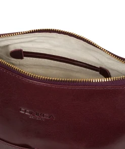 Little Kristin' Plum Leather Shoulder Bag