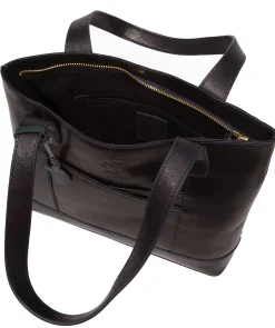 Little Patience' Navy Leather Tote Bag