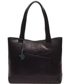 Little Patience' Navy Leather Tote Bag