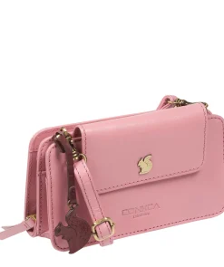 Little Wonder' Blush Leather Cross Body Clutch Bag