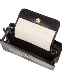 Little Wonder' Navy Leather Cross Body Clutch Bag