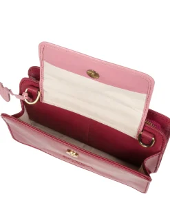 Little Wonder' Orchid & Blush Leather Cross Body Clutch Bag