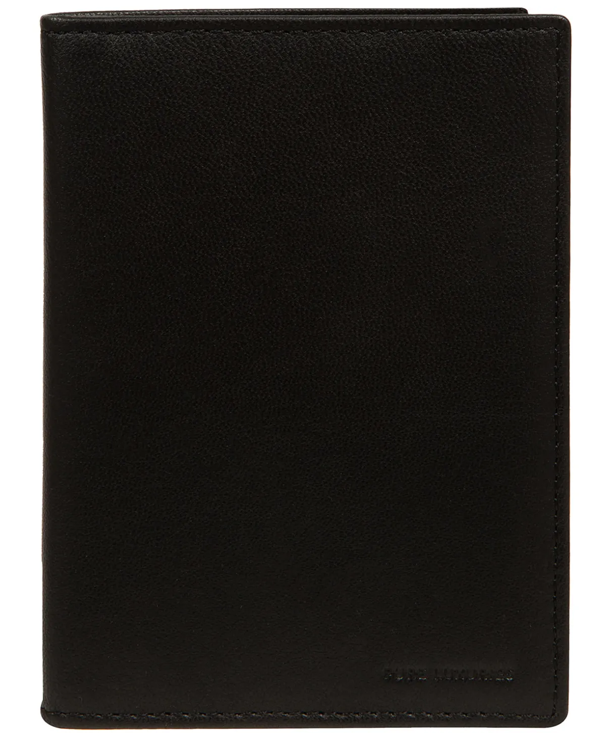 Louis' Black Leather Passport Holder