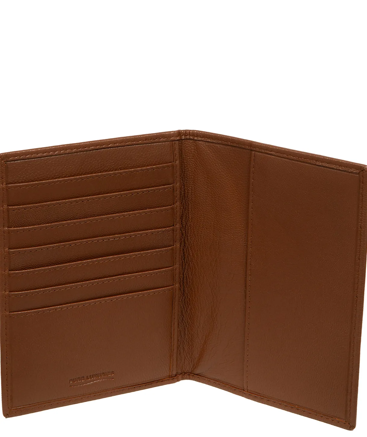 Louis' Tan Leather Passport Holder