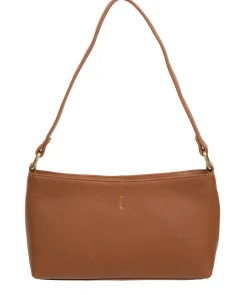 Lucinda' Tan Leather Grab Bag