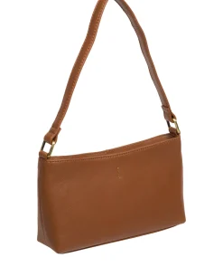 Lucinda' Tan Leather Grab Bag