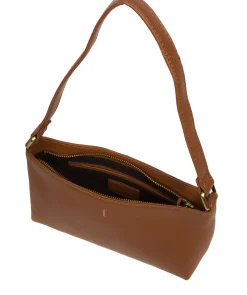 Lucinda' Tan Leather Grab Bag