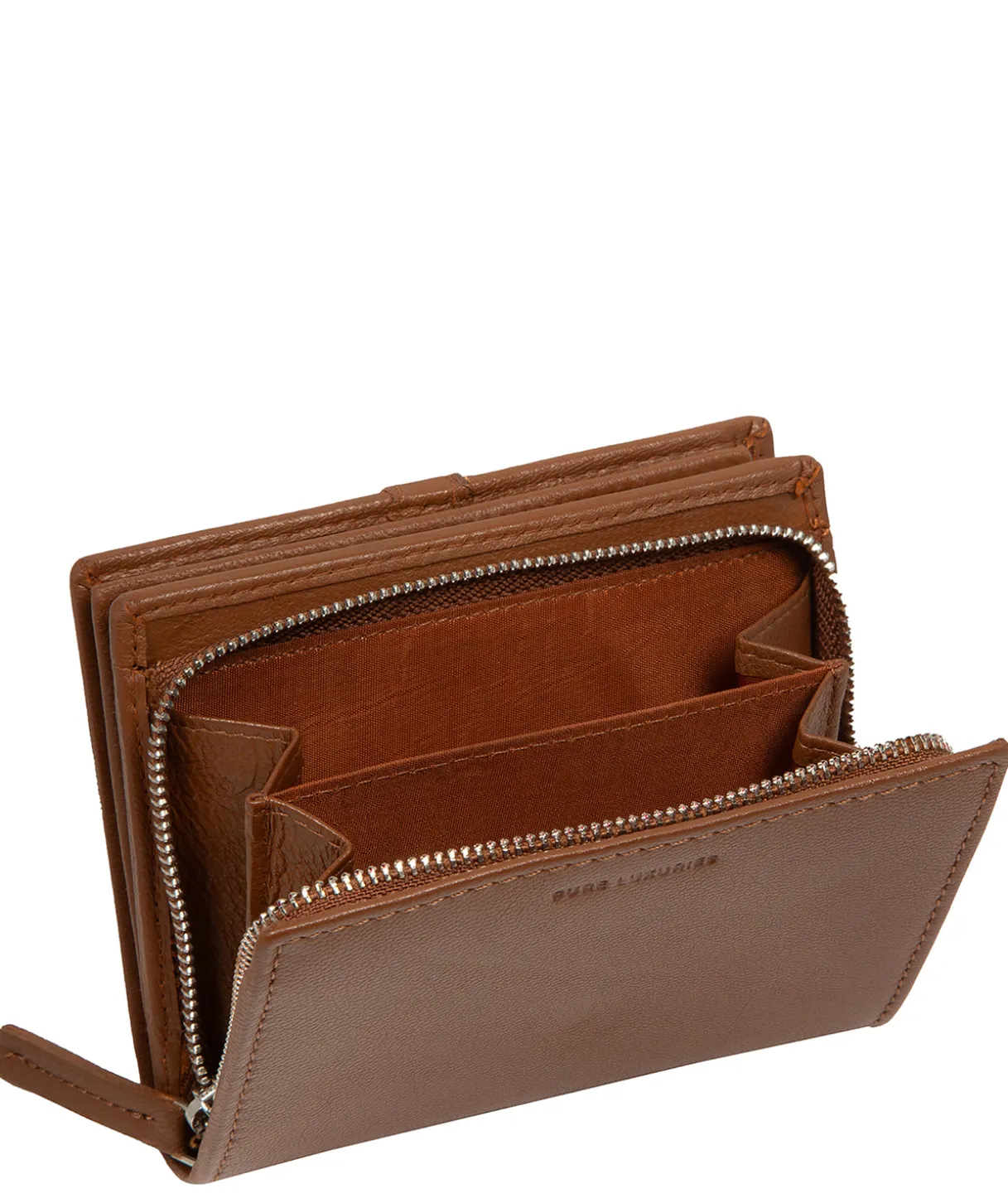 Lucy' Tan Leather Purse