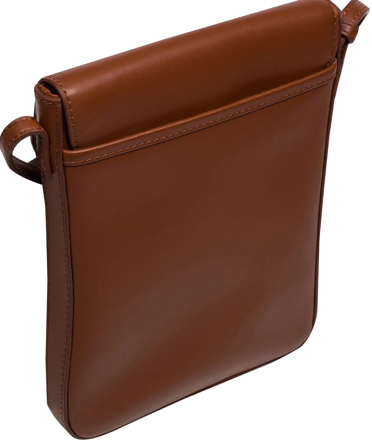Lyra' Caramel Leather Cross Body Phone Bag