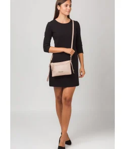 Lytham' Blush Pink Leather Cross Body Clutch Bag