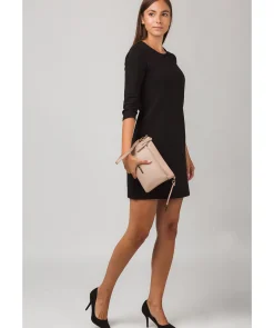 Lytham' Blush Pink Leather Cross Body Clutch Bag