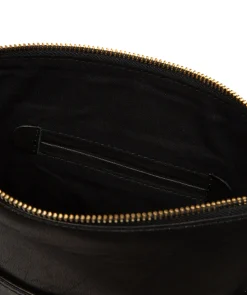 Maeve' Black Leather Cross Body Bag