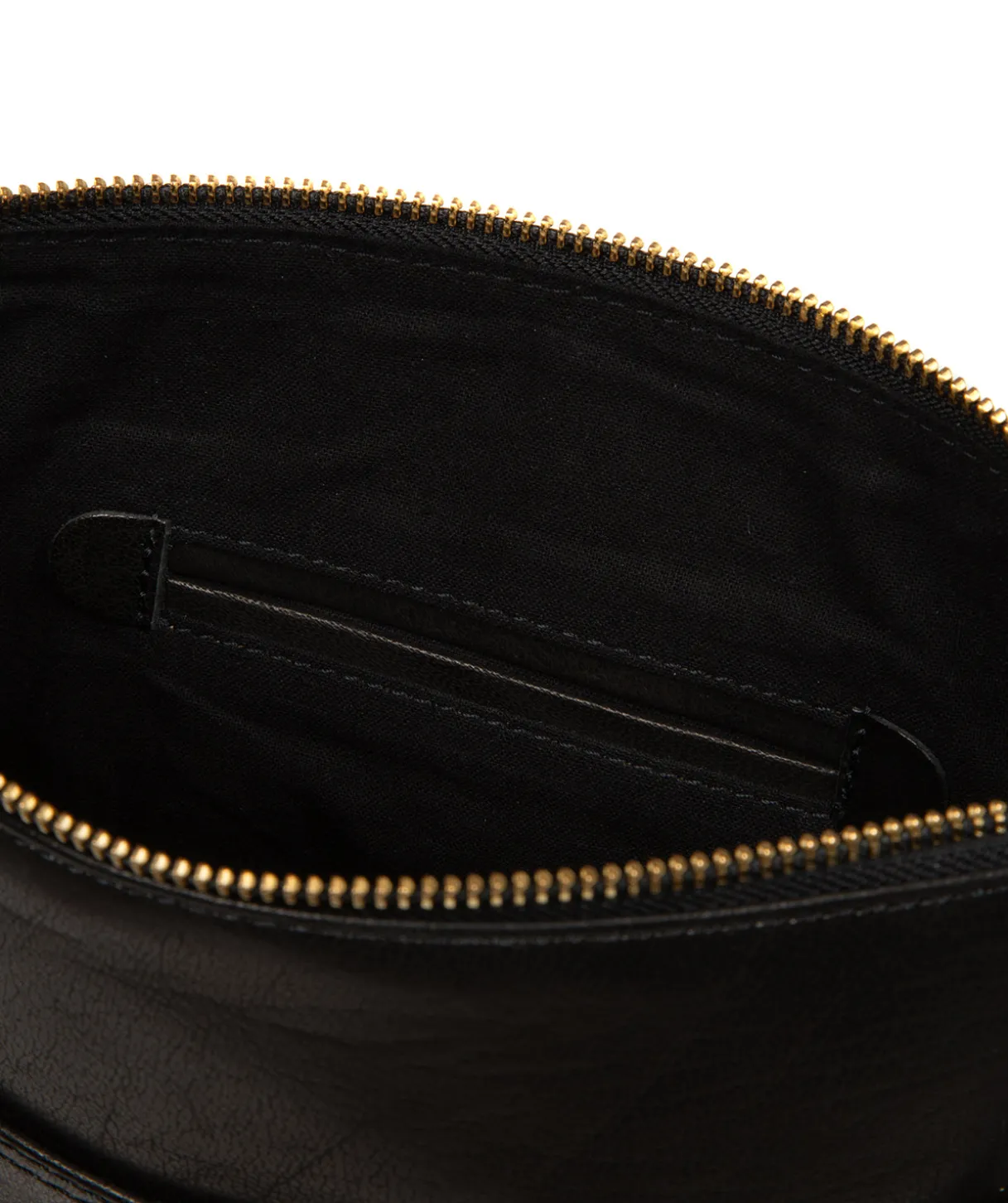 Maeve' Black Leather Cross Body Bag