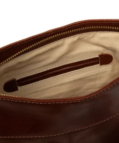 Malin' Conker Brown Leather Cross Body Bag