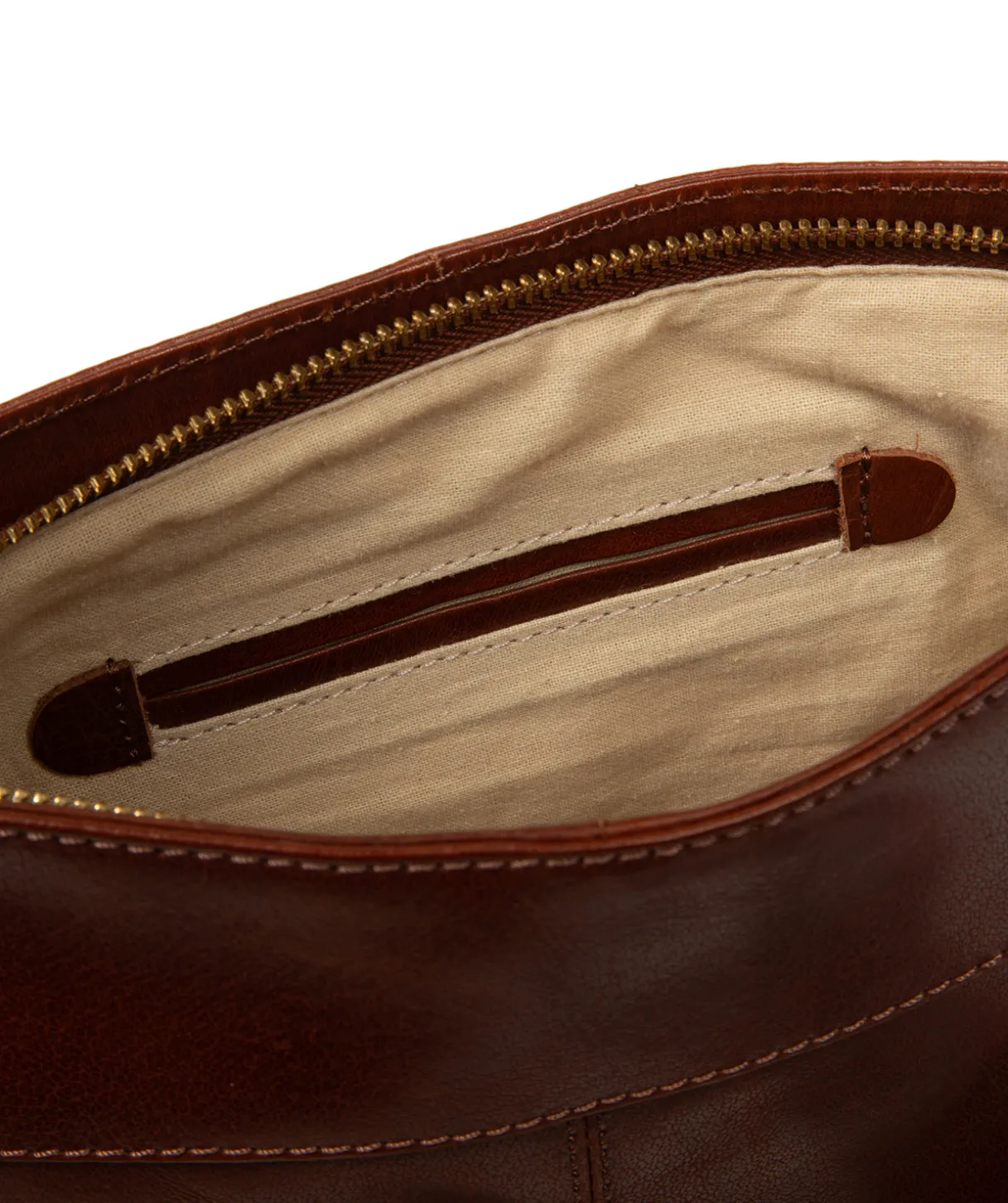 Malin' Conker Brown Leather Cross Body Bag
