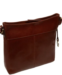 Malin' Conker Brown Leather Cross Body Bag