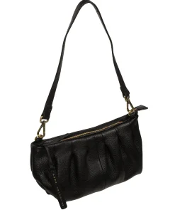 Marcelline' Black Leather Evening and Clutch Bag