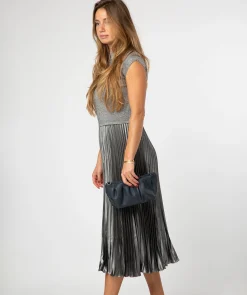 Marcelline' Navy Leather Evening and Clutch Bag
