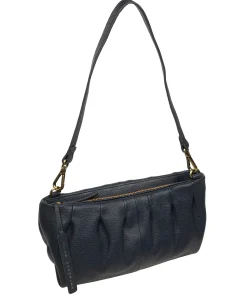 Marcelline' Navy Leather Evening and Clutch Bag
